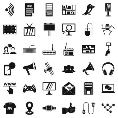 Konuşan Icons set, basit tarzı