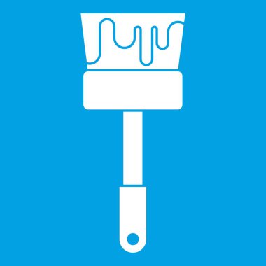 Beyaz boya fırça simgesini