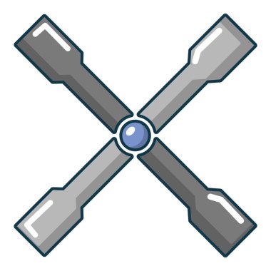 Tekerlek ayraç simgesi, karikatür tarzı