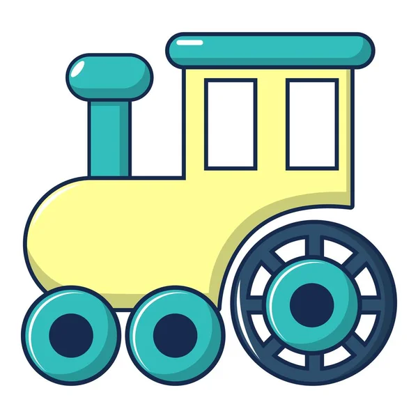 Children train for walks icon, cartoon style — Stock Vector