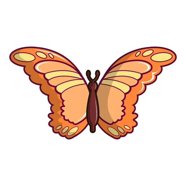 Icono de mariposa monarca, estilo de dibujos animados — Vector de stock