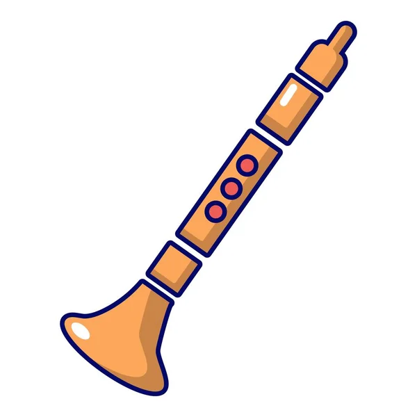 Ícone de trompete, estilo cartoon — Vetor de Stock