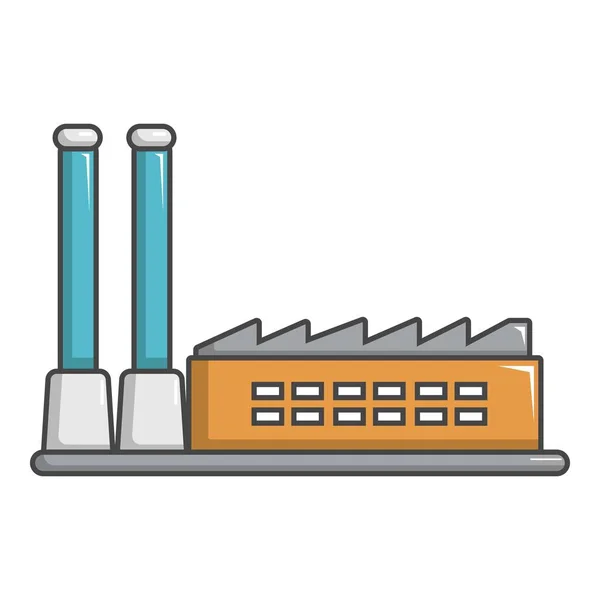 Fabrikgebäude-Ikone im Cartoon-Stil — Stockvektor