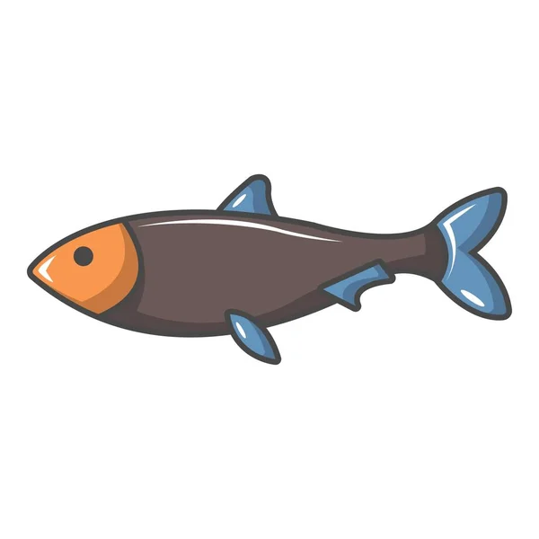 Nordic fish icon, cartoon style — Stock Vector