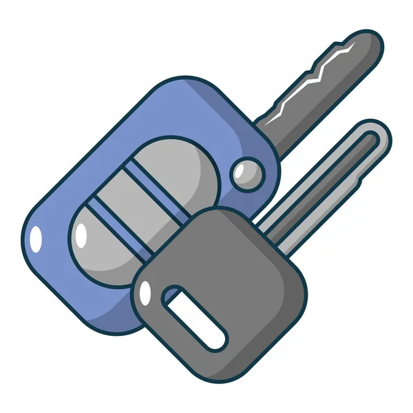 Icono de las llaves del coche, estilo de dibujos animados — Vector de stock