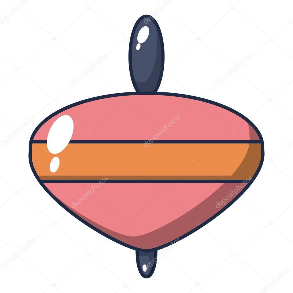 Whirligig toy icon, cartoon style