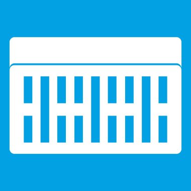 Bir bina tuğla simgesi Beyaz