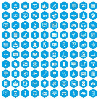 Mavi 100 yazılım Icons set