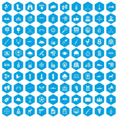 100 hedef simgeleri mavi ayarla