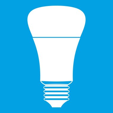 LED ampul simgesi Beyaz