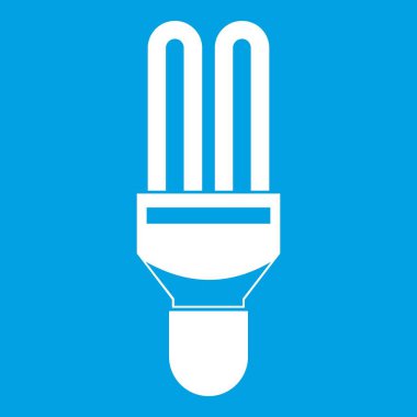 Floresan lamba simgesi Beyaz