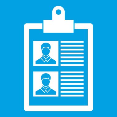 İki aday simgesi Beyaz devam