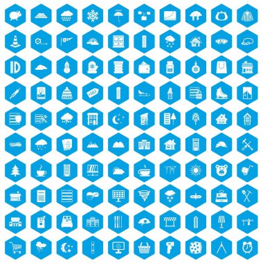 100 windows simgeleri mavi ayarla