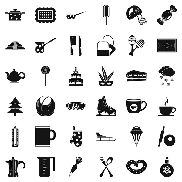 Kahve fincanı Icons set, basit tarzı