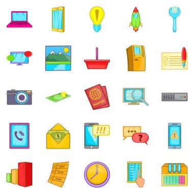 Operatöre simgeler kümesi, karikatür tarzı