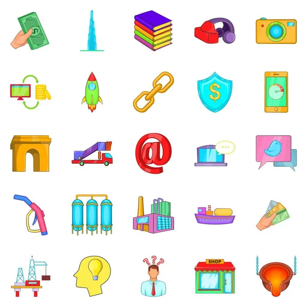 Ücret Icons set, karikatür tarzı