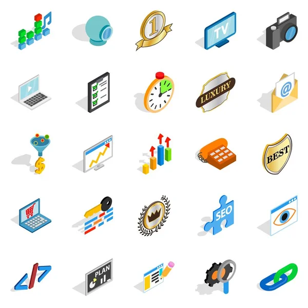 Çağrı Icons set, izometrik stili