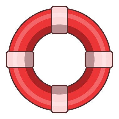 Hayat çizgisi simgesi, çizgi film tarzı