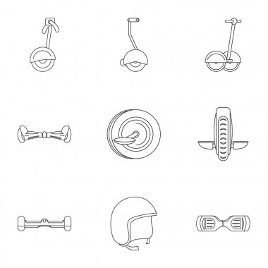 Scooter Icon set denge, anahat stili