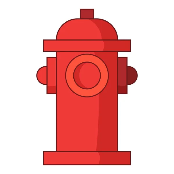 Vuur water kolom pictogram, cartoon stijl — Stockvector