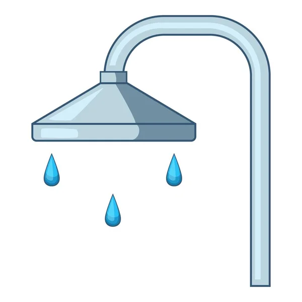 Sprchový ikona, kreslený styl — Stockový vektor