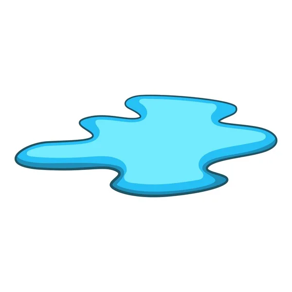 Pozzanghera di icona dell'acqua, stile cartone animato — Vettoriale Stock