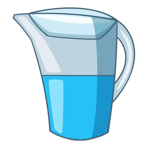 Water filter handpictogram, cartoon stijl — Stockvector