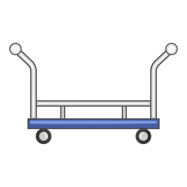 Ícone de carrinho de loja aberta, estilo dos desenhos animados —  Vetores de Stock