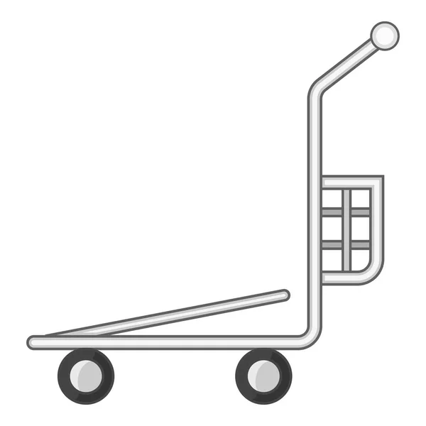 Cesta de carga icono del carrito de compras, estilo de dibujos animados — Archivo Imágenes Vectoriales