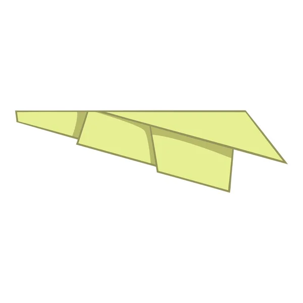折り紙飛行機アイコン、漫画のスタイル — ストックベクタ