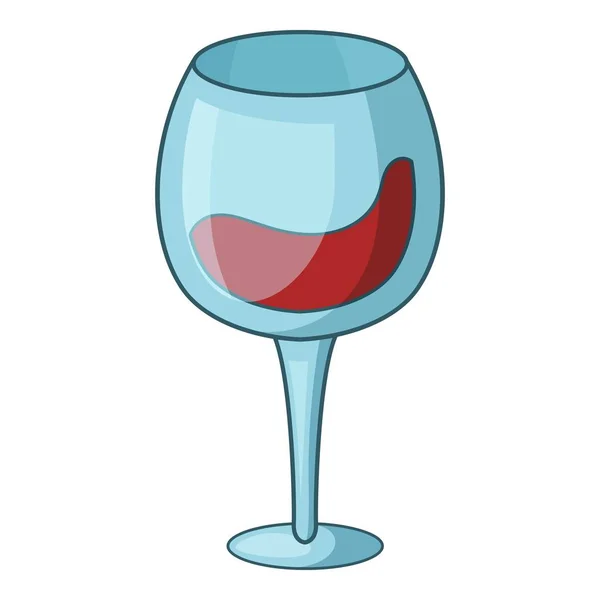 Icono de copa de vino tinto, estilo de dibujos animados — Vector de stock