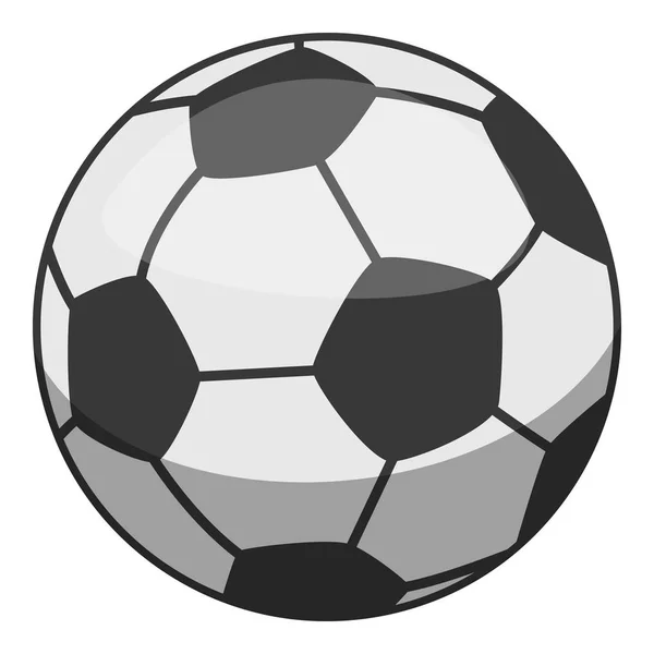 Icône de ballon de football, style dessin animé — Image vectorielle