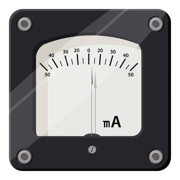 Ampèremeter pictogram, cartoon stijl — Stockvector