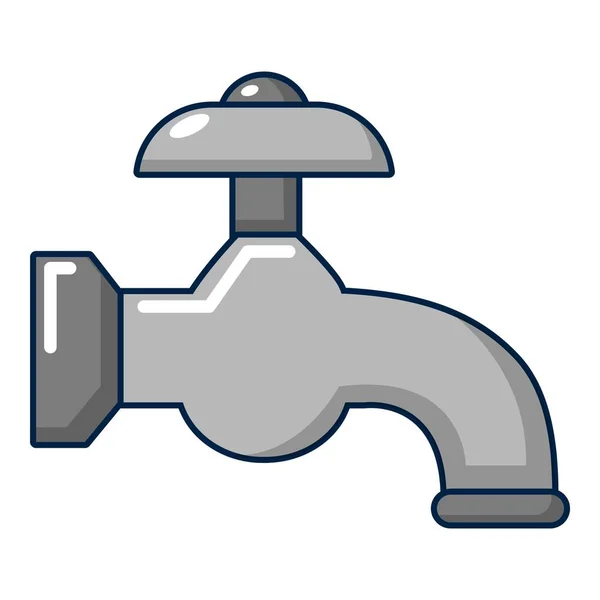 Icône du robinet d'eau, style dessin animé — Image vectorielle