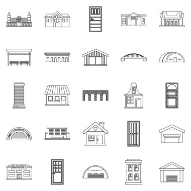 Tasarım simgeler kümesi, anahat stili