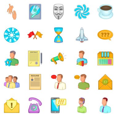 İş yönünü simgeler ayarla, tarzı çizgi film