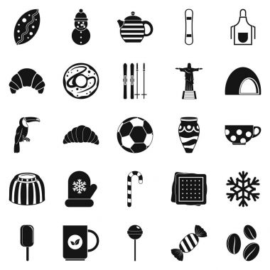 Bar Icons set, basit tarzı
