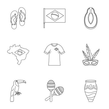 simge seti, anahat stili