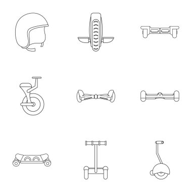 Segway simge seti, anahat stili