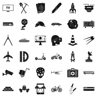 Geliştirme Icons set, basit tarzı