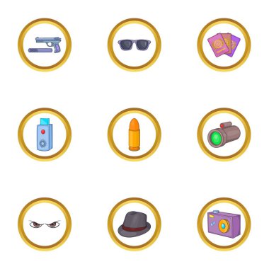 Gizli ajan seti, karikatür tarzı