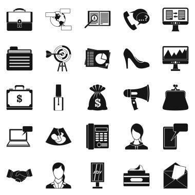 Stüdyo Icons set, basit tarzı