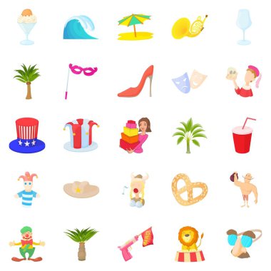 Solemnization Icons set, karikatür tarzı