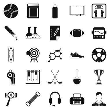 Akademi Icons set, basit tarzı
