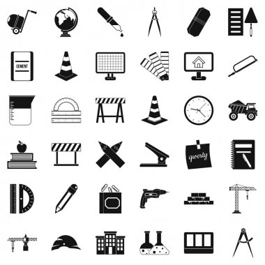 Pusula Icons set, basit tarzı