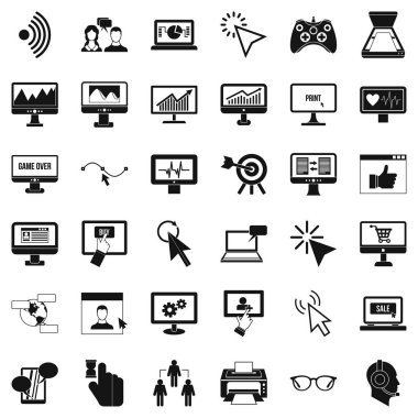 Internet simge kümesi, basit tarzı