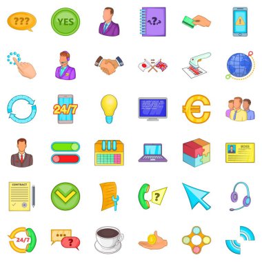 Internet simge kümesi, karikatür tarzı bağlanmak