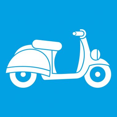 Motosiklet simgesi Beyaz