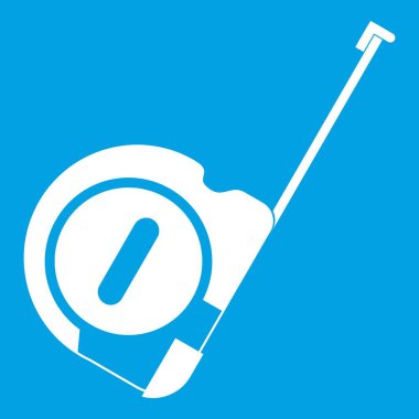 Rulet inşaat simgesi Beyaz