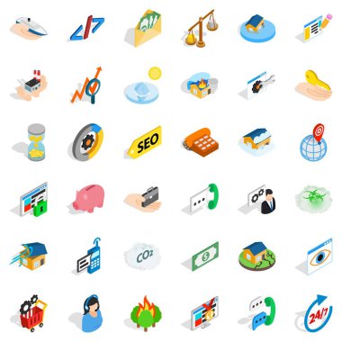 Stil kümesi, izometrik telefon simgeleri arıyor